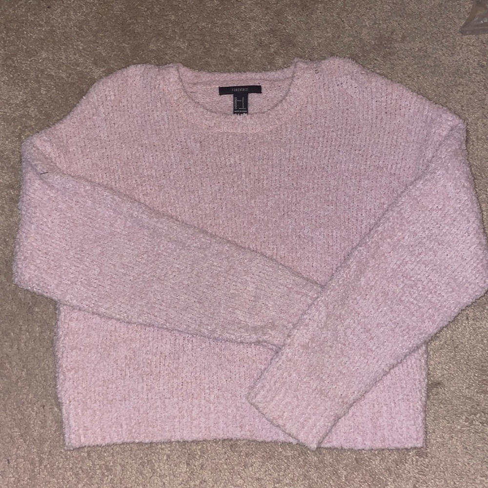 Forever 21 Fuzzy Crop Sweater